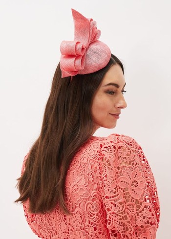 Phase Eight Bow Detail Pillbox Fascinator Hats Pink Australia | DM1659720